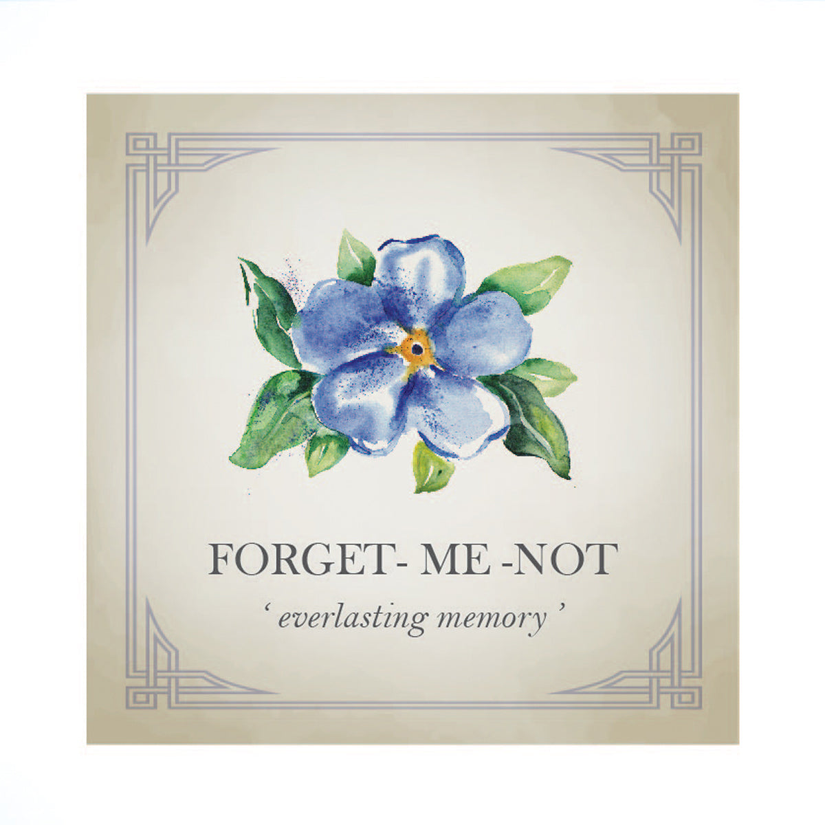 Forget-Me-Not små ørestikker i forgyldt sterlingsølv