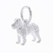 Dije de plata de perro Fox Terrier