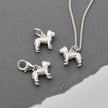 Dije de plata de perro Fox Terrier