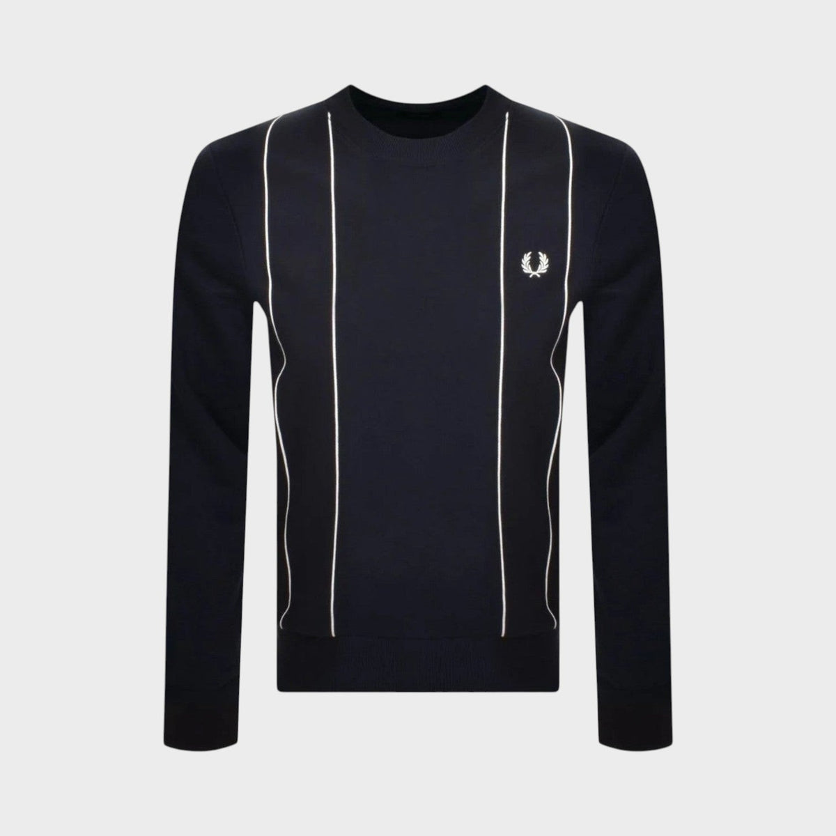Pinstripe Sweatshirt Navy Blue