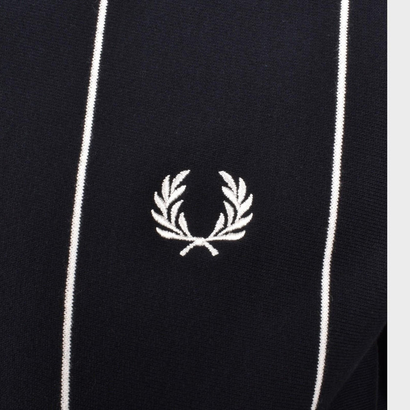 Pinstripe Sweatshirt Navy Blue