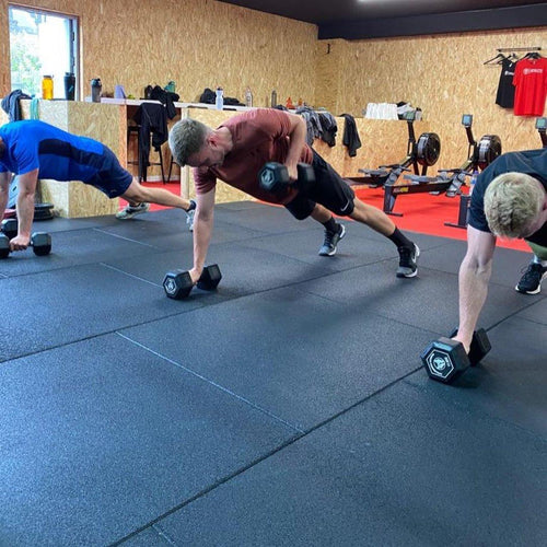30mm Sprung PRO Gym Bodenfliese - Gummi Hochleistungs-Fitnessboden