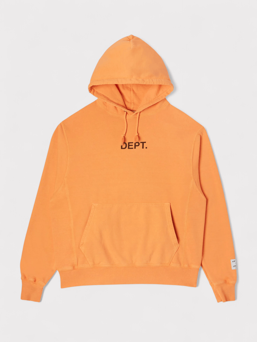 Dept Logo Hoodie Flo Orange