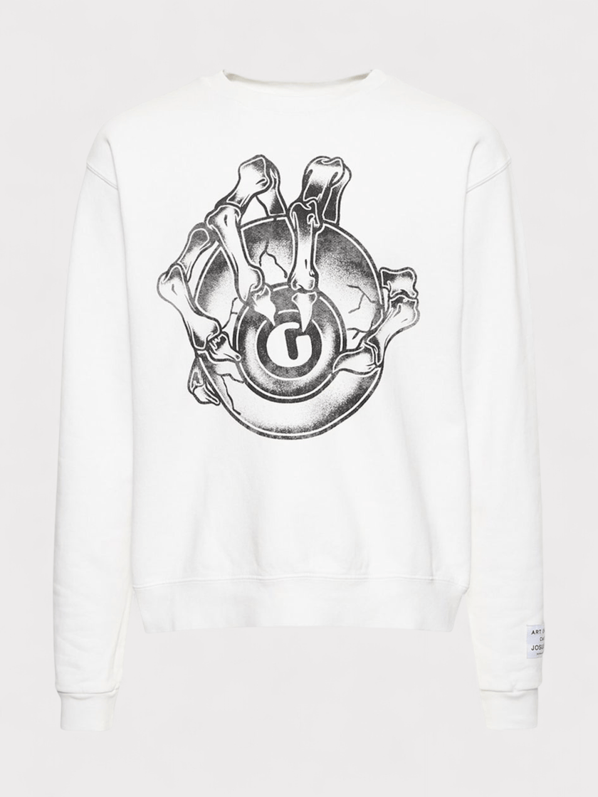 G Ball Crewneck White
