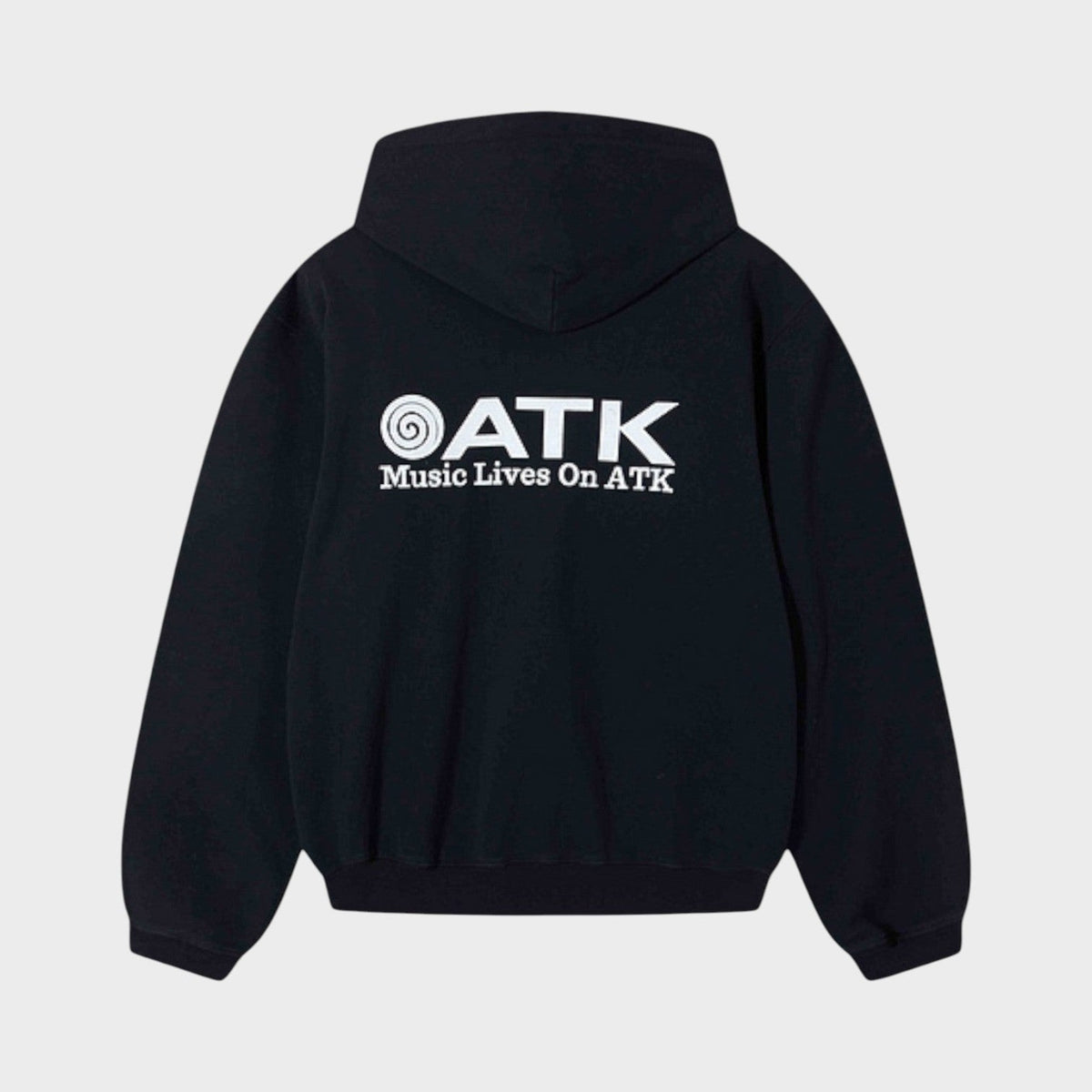 Music Lives On ATK Hoodie Black White