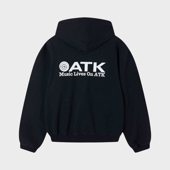 Music Lives On ATK Hoodie Black White