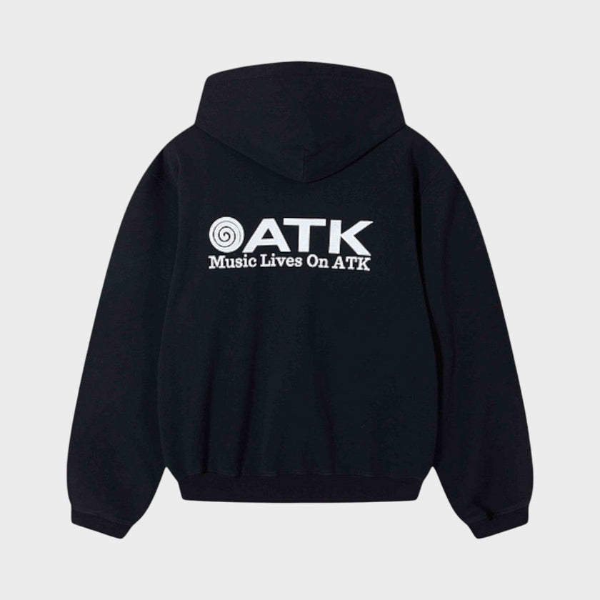 Music Lives On ATK Hoodie Black White