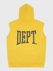 Gallery Dept. Gym Cut Off Sleeveless Hoodie Yellow