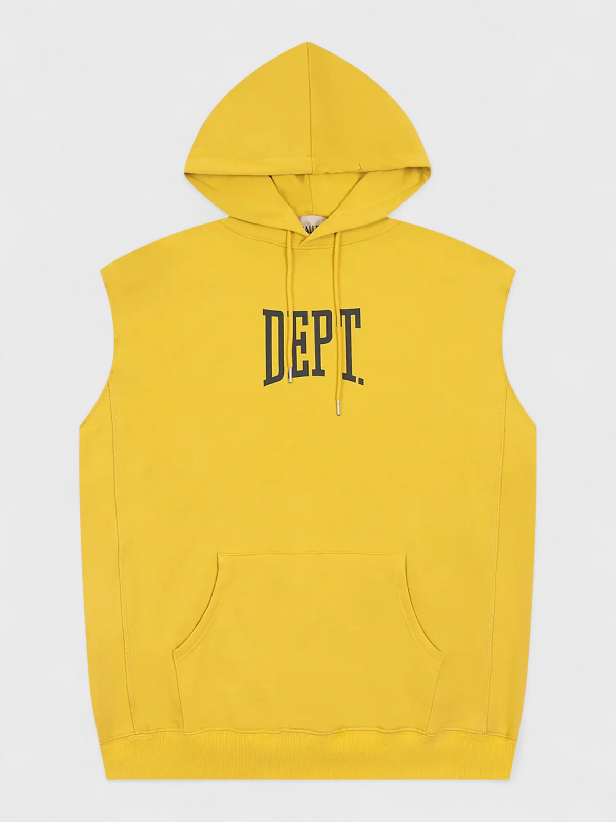 Gallery Dept. Gym Cut Off Sleeveless Hoodie Yellow