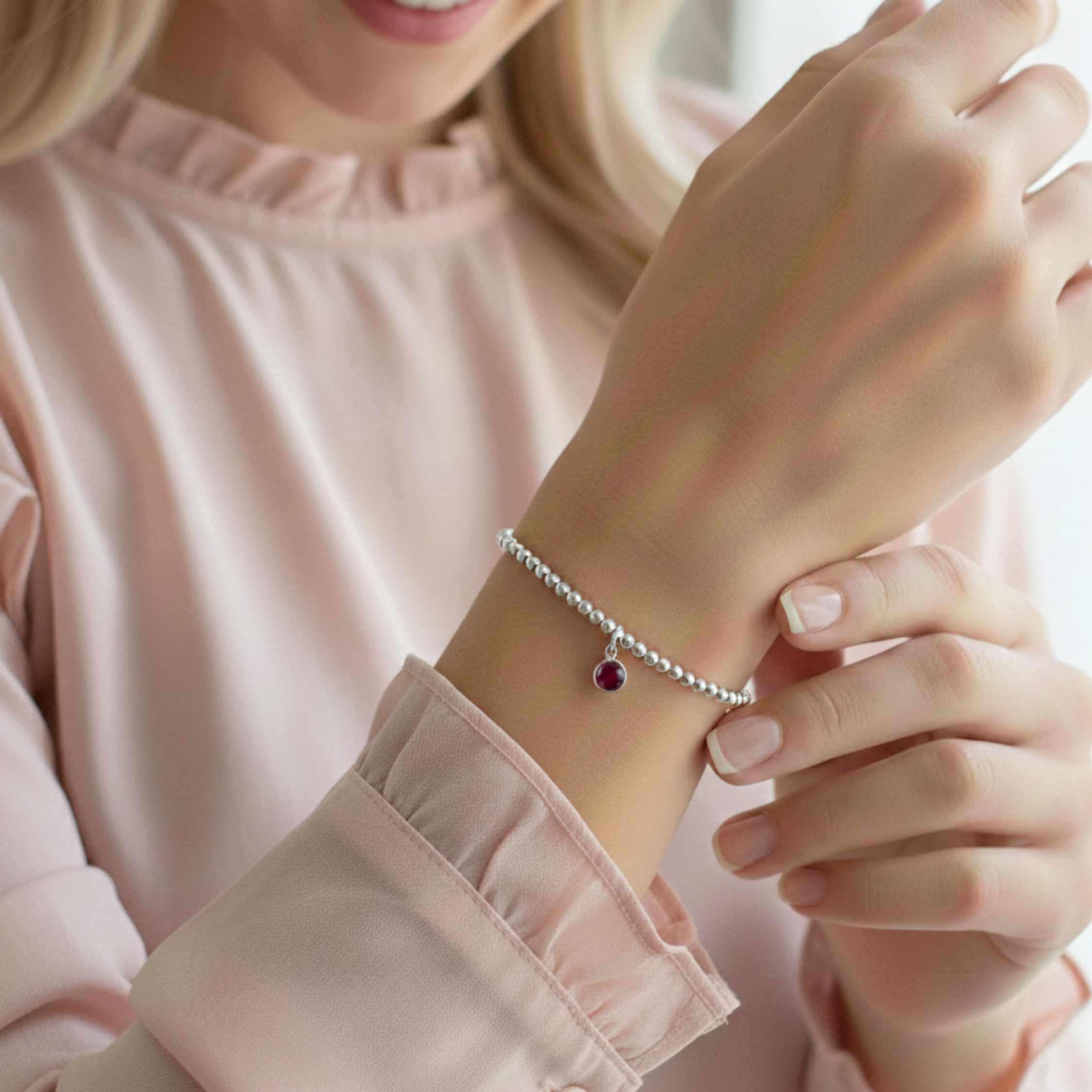 January Birthstone Bracelet Gift