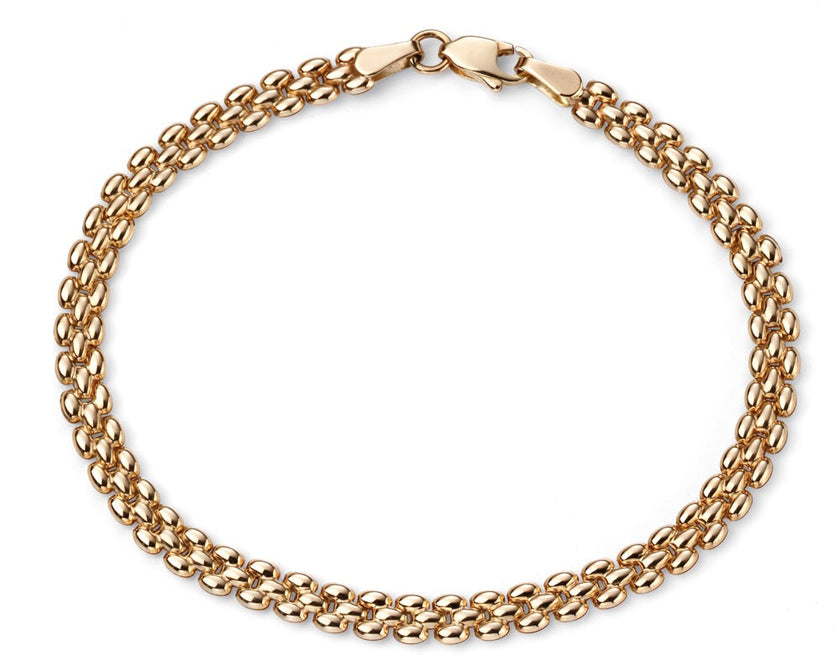 Elements Gold Watch Strap Style Bracelet