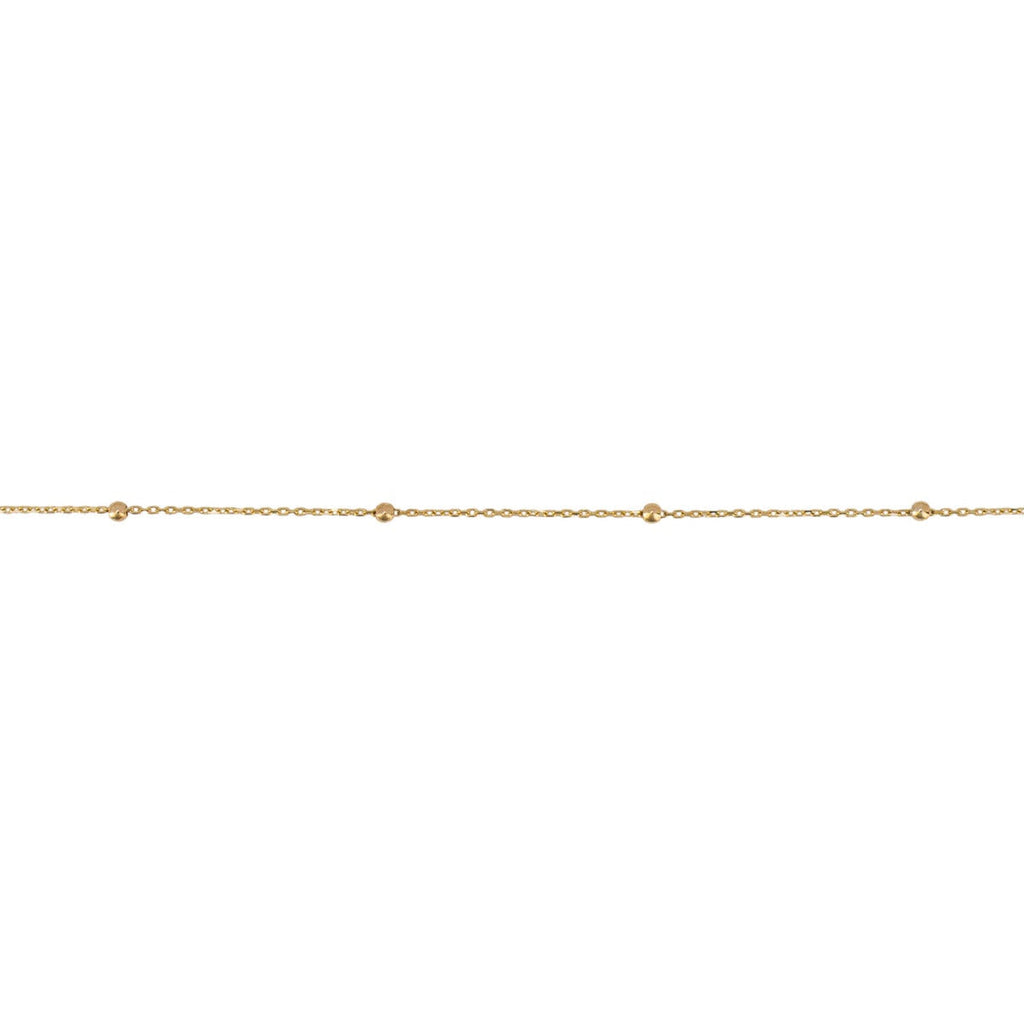 Elements Gold Fine Ball Station Bracelet