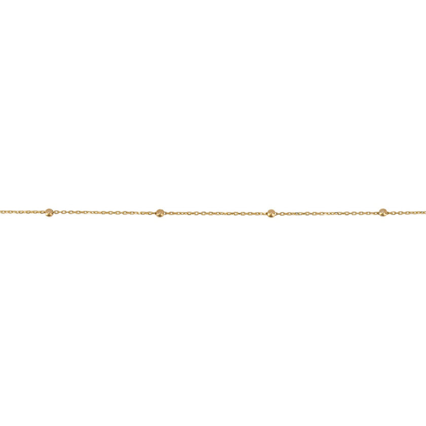Elements Gold Fine Ball Station Bracelet