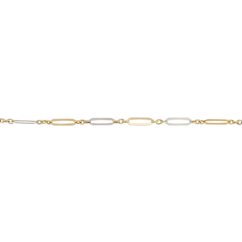 Elements Gold Elongated Link Bracelet