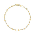 Elements Gold Discs and Chain Bracelet