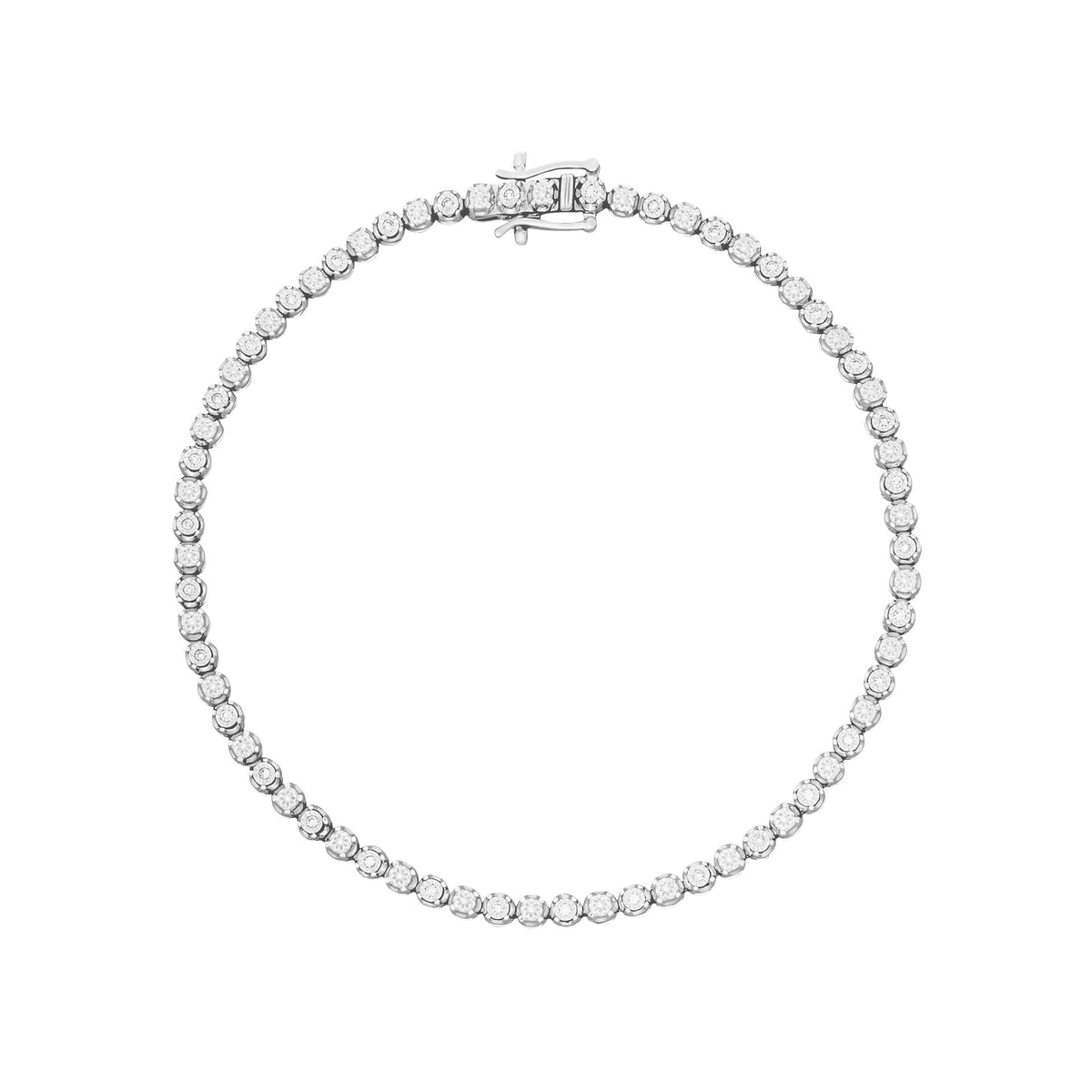 Elements Gold Mini Diamantbesetztes Tennisarmband