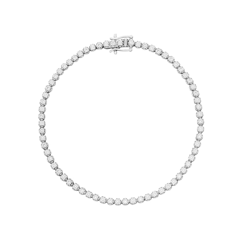 Elements Gold Mini Diamantbesetztes Tennisarmband