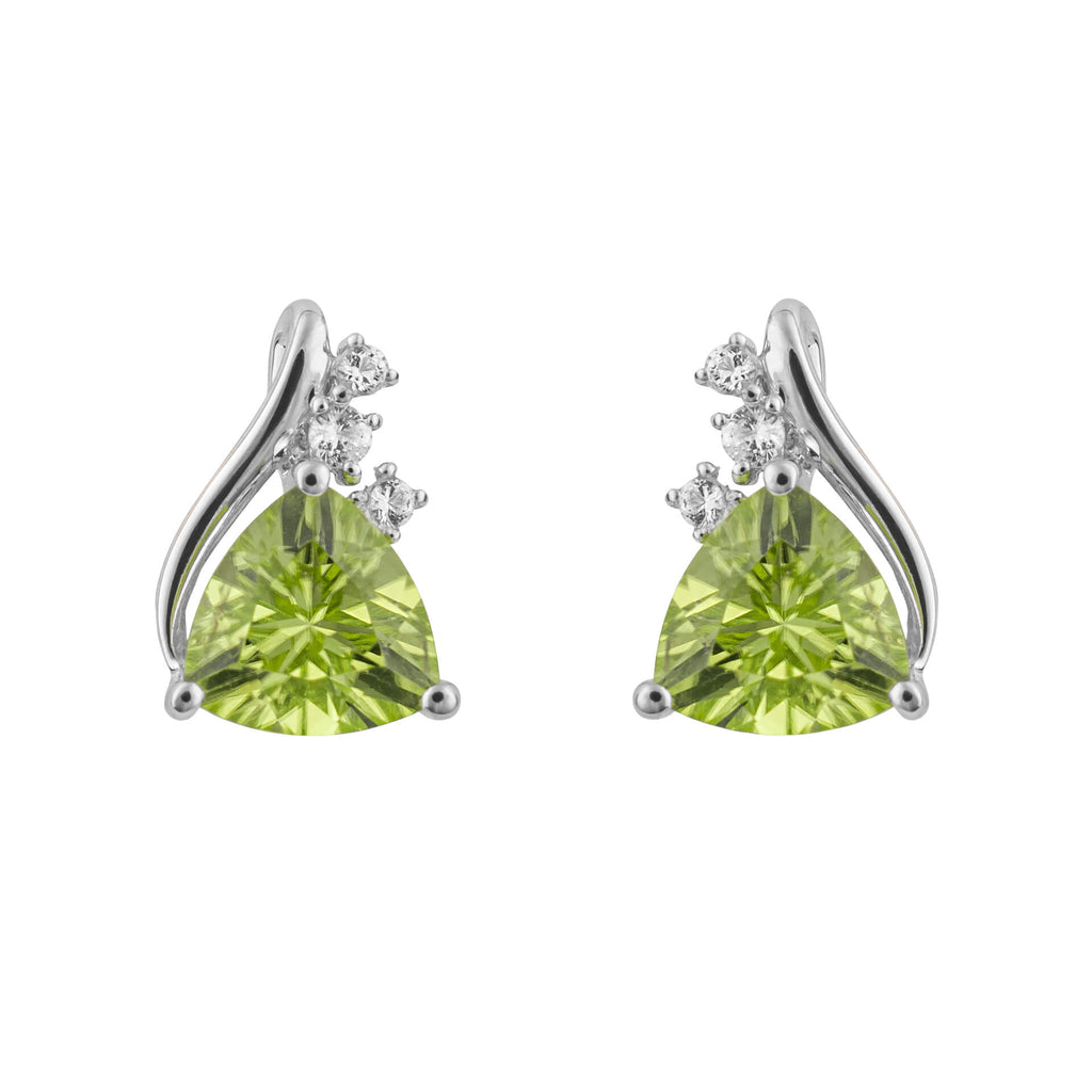 Elements Gold Trillion Semi-Precious Stud Earrings