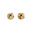 Elements Gold Knot Stud Earrings