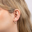 Elements Gold Sleeper Hoop Earrings
