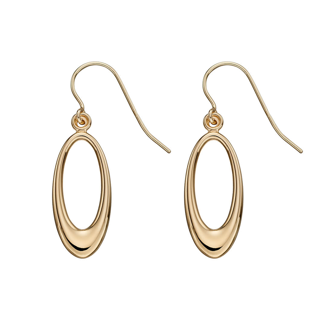 Elements Gold Open Oval Earrings