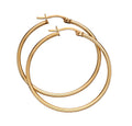 Elements Gold 30mm Hinged Hoop Earrings
