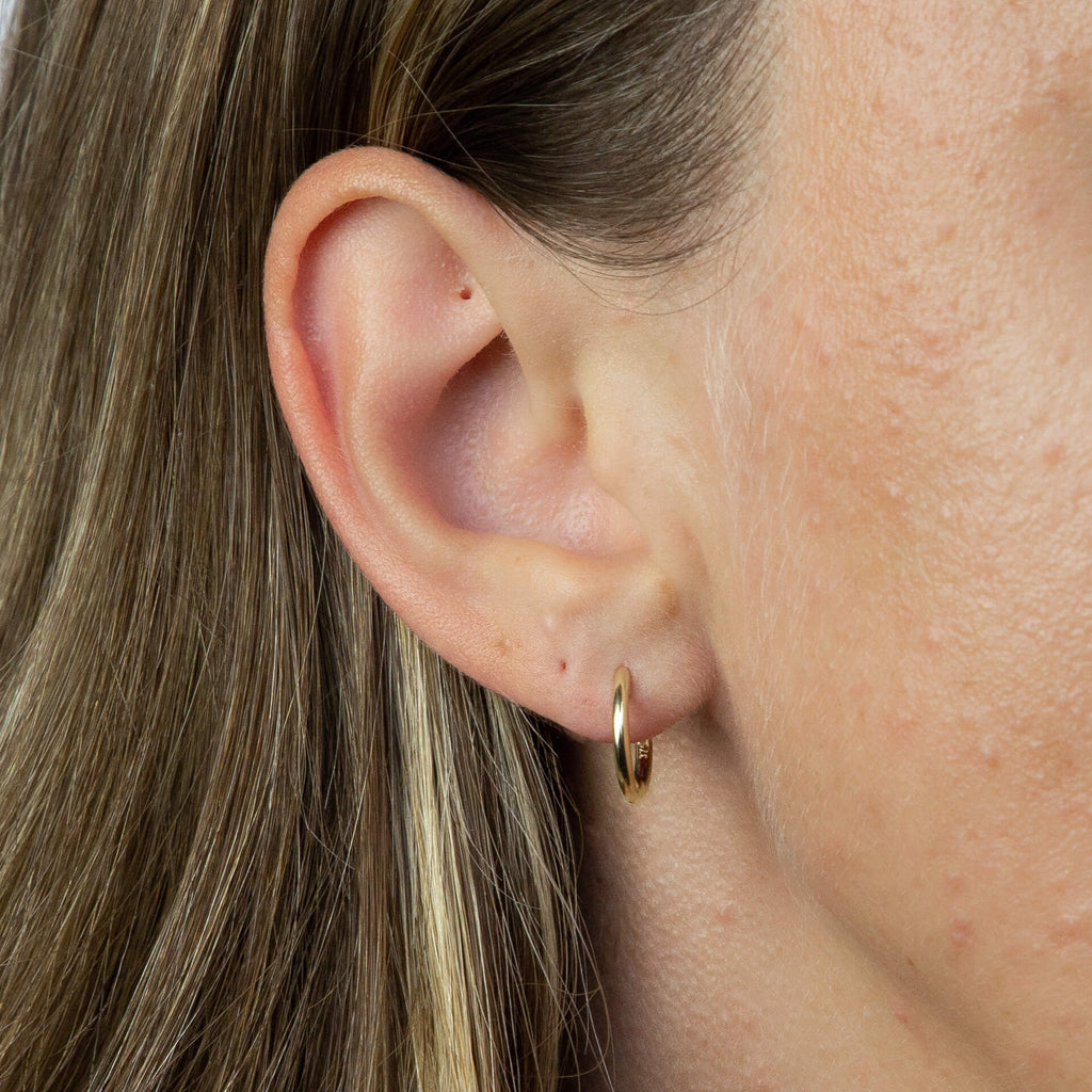 Elements Gold Huggie Hoop Earrings