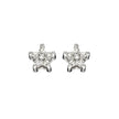 Elements Gold Ohrstecker Sternform mit Diamanten