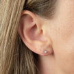 Elements Gold Ohrstecker Sternform mit Diamanten
