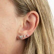 Elements Gold Ohrstecker Sternform mit Diamanten