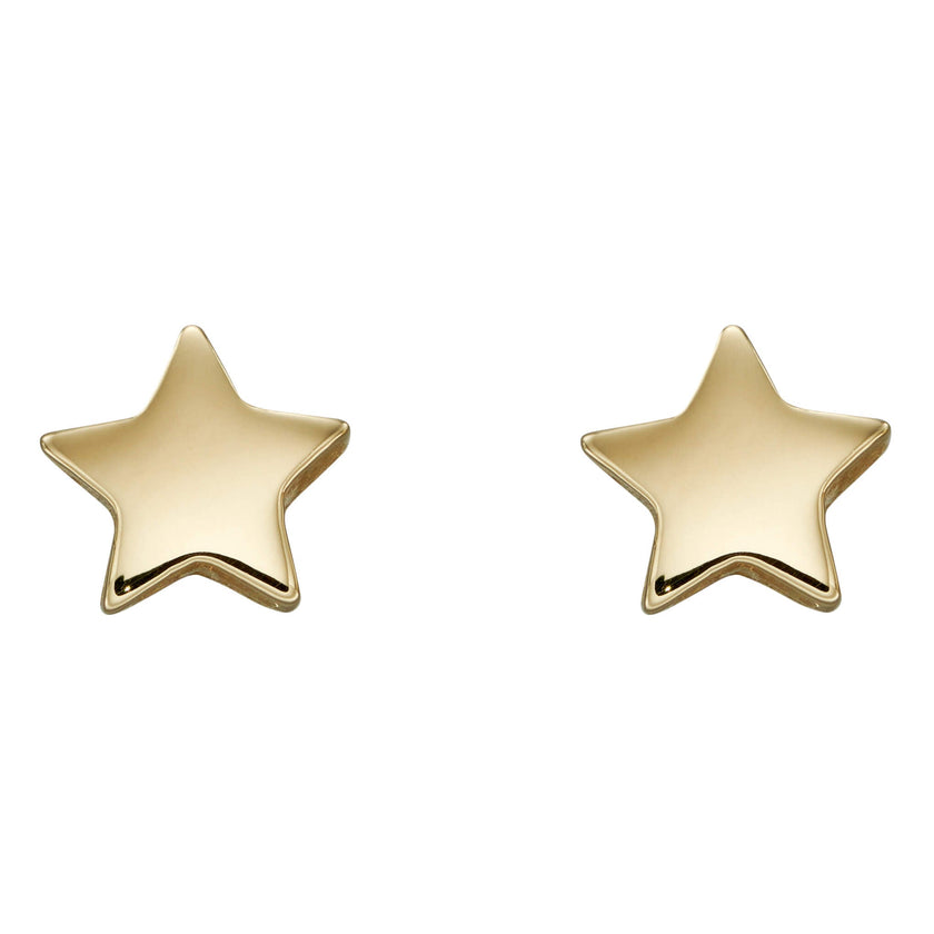 Elements Gold Small Star Stud Earrings