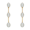 Elements Gold Freshwater Pearl Tier Drop Earrings