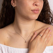 Elements Gold Asscher Cut Morganite Hoop Earrings with Diamond