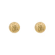 Elements Gold Textured Ball Stud Earrings