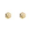 Elements Gold Hexagon-Ohrstecker
