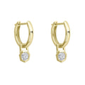 Elements Gold Octagon Hoop Earrings