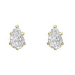 Elements Gold Pear Cut Stud Earrings
