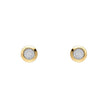 Elements Gold Diamantohrstecker mit abgerundeter Lünette