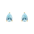 Elements Gold Pear Fancy Cut Topaz Stud Earrings
