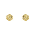 Elements Gold English Rose Stud Earrings