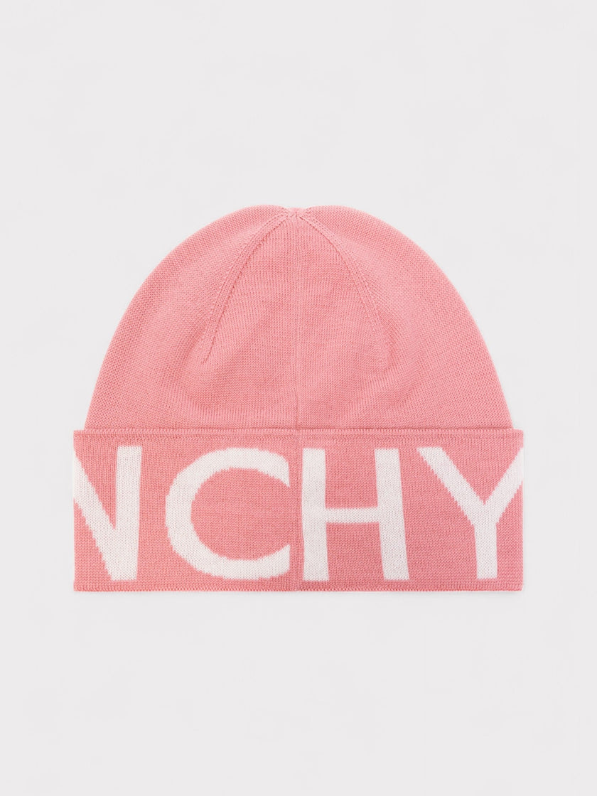 Givenchy Logo Wool Beanie Pink