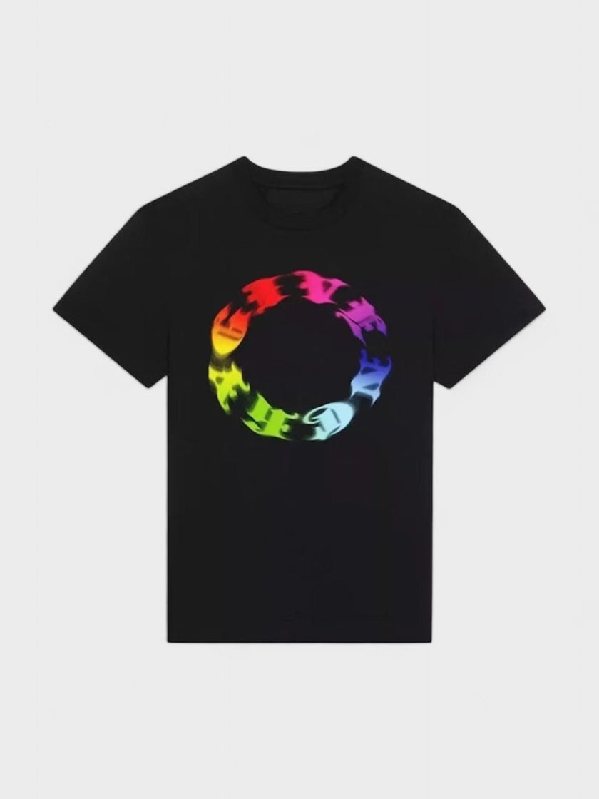 Oversized Fit Circle T-Shirt Black