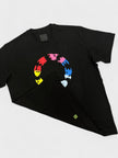 Oversized Fit Circle T-Shirt Black