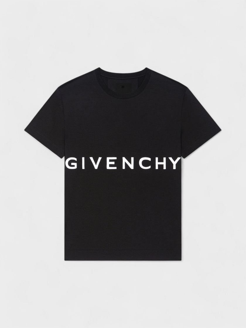 Givenchy Oversized T-Shirt Givenchy Embroidery Black