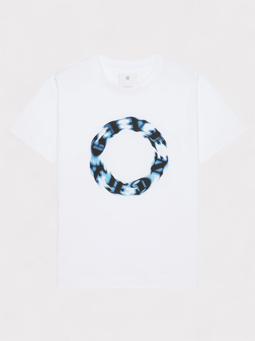 Givenchy Oversized T-Shirt In Cotton With Circle Print