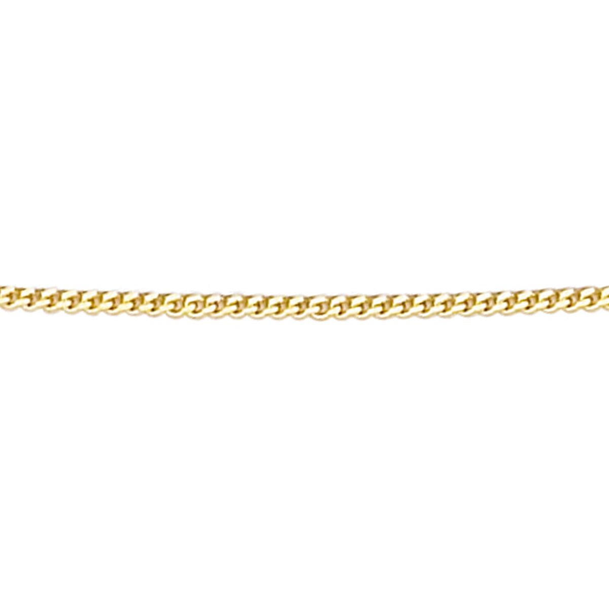 Elements Gold 0.8mm Diamond Cut Curb Chain 41cm-46cm