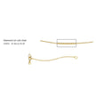 Elements Gold 0.8mm Diamond Cut Curb Chain 41cm-46cm