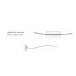 Elements Gold 0.8mm Diamond Cut Curb Chain 41cm-46cm