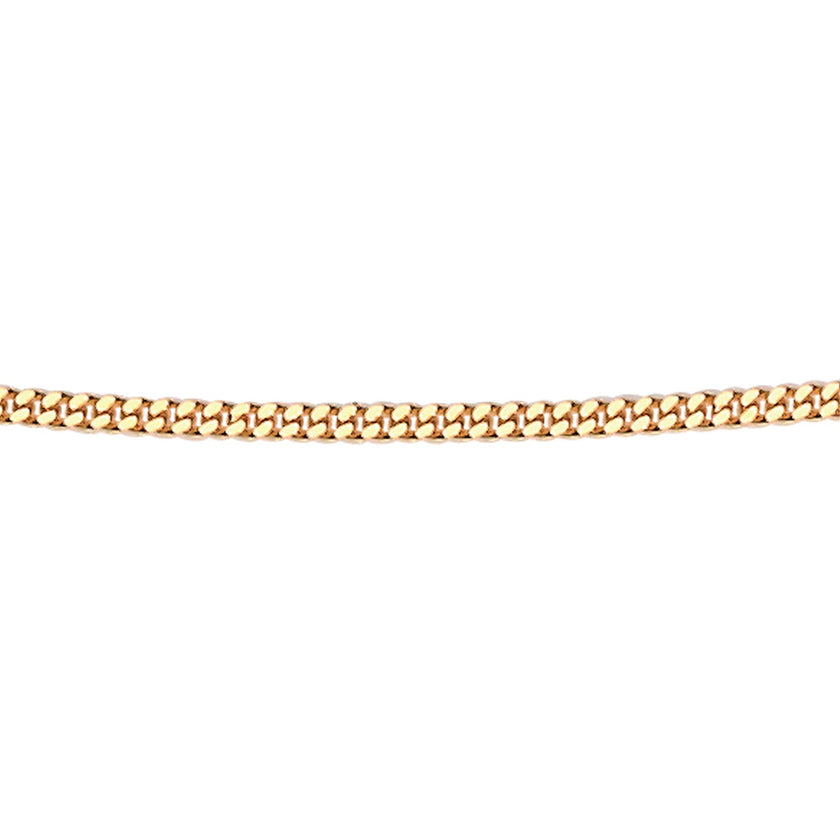 Elements Gold 1mm Diamond Cut Curb Chain 46cm