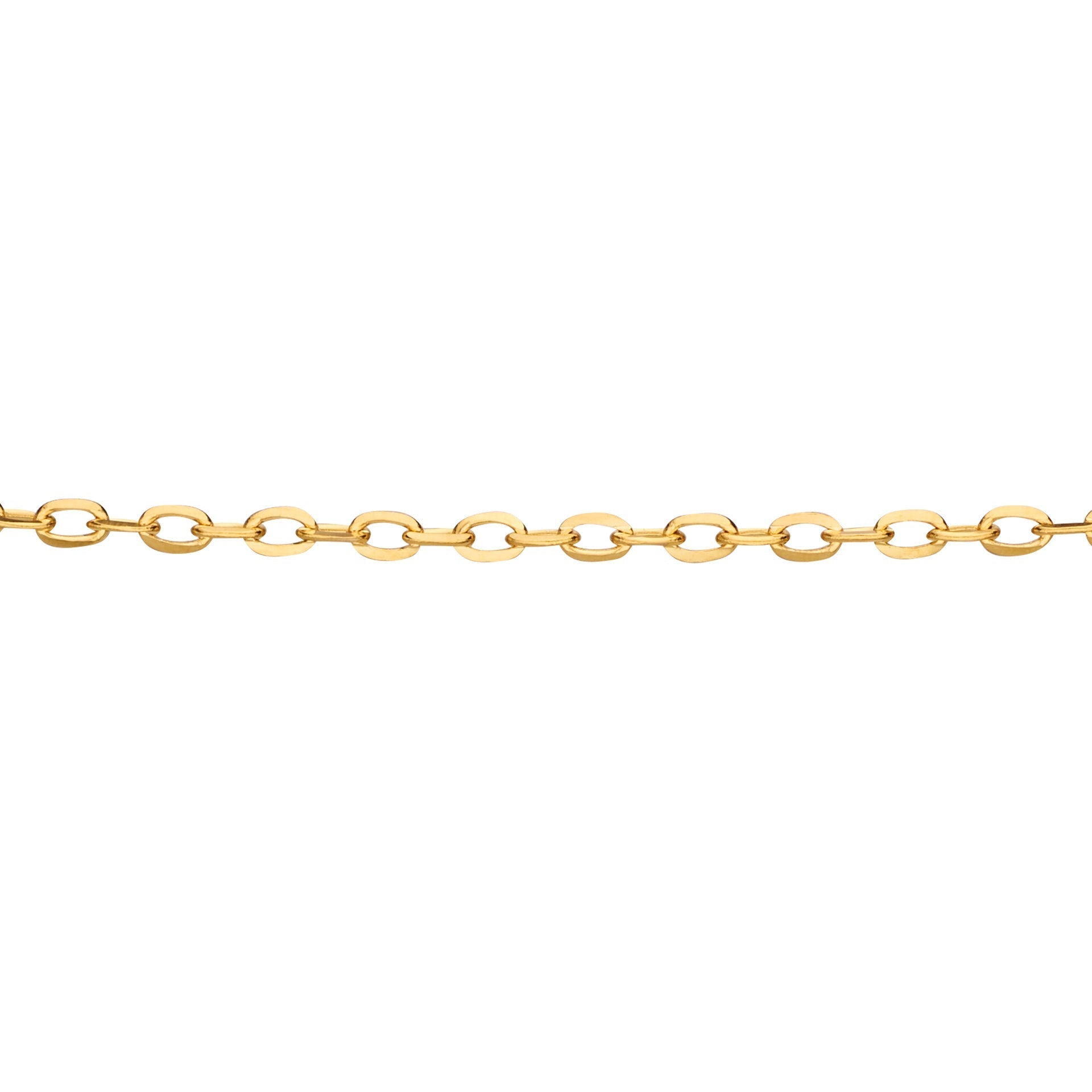 Elements Gold 0.8mm Cut Trace Chain 45cm